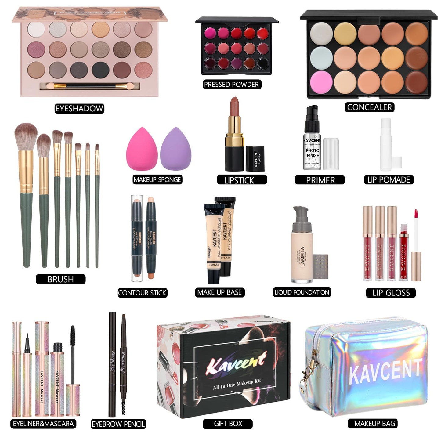 Makeup Sets for Teens Makeup Kit for Women Full Kit Makeup set Makeup Kit Eyeshadow Palette Foundation Makeup Gift Set for Women Teenager Teen Girls