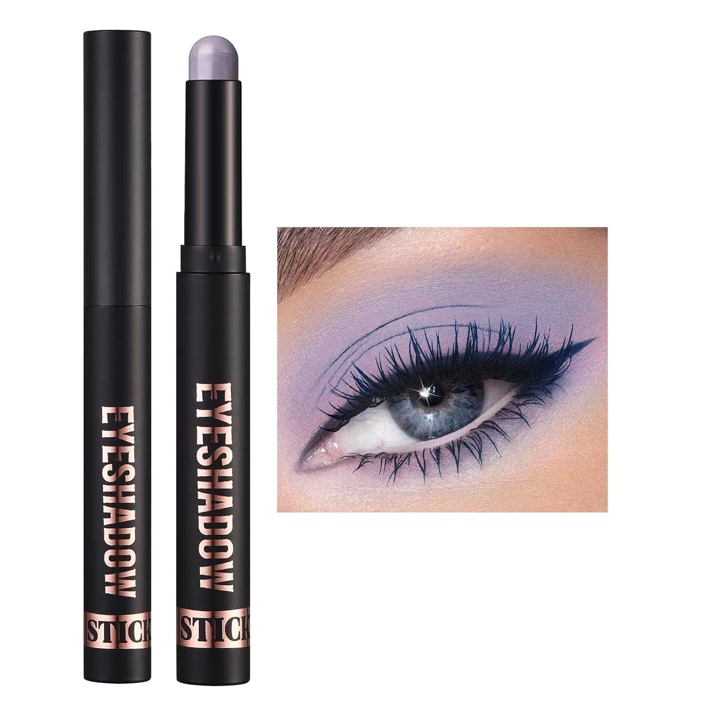 Neutral Eyeshadow Stick - High Pigmented Cream Eye Shadow Pencil | Waterproof & Long Lasting, 21# Gray Brown Matte