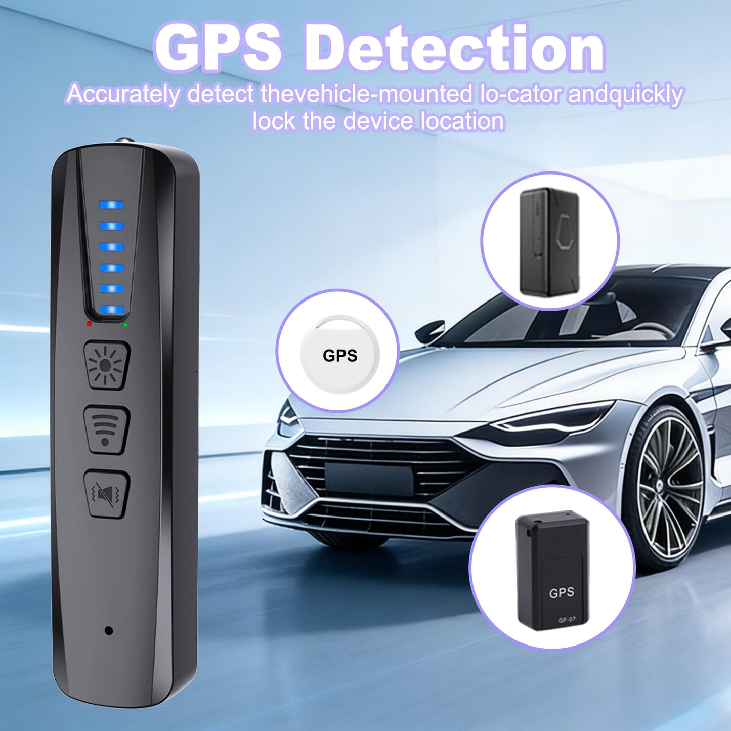 JZDCB Hidden Camera Detector & GPS Tracker Finder | Spy Camera Detector with RF Signal Detection for Travel, Hotel, Car | Anti-Spy Bug Detector & Wireless Camera Finder(Black)