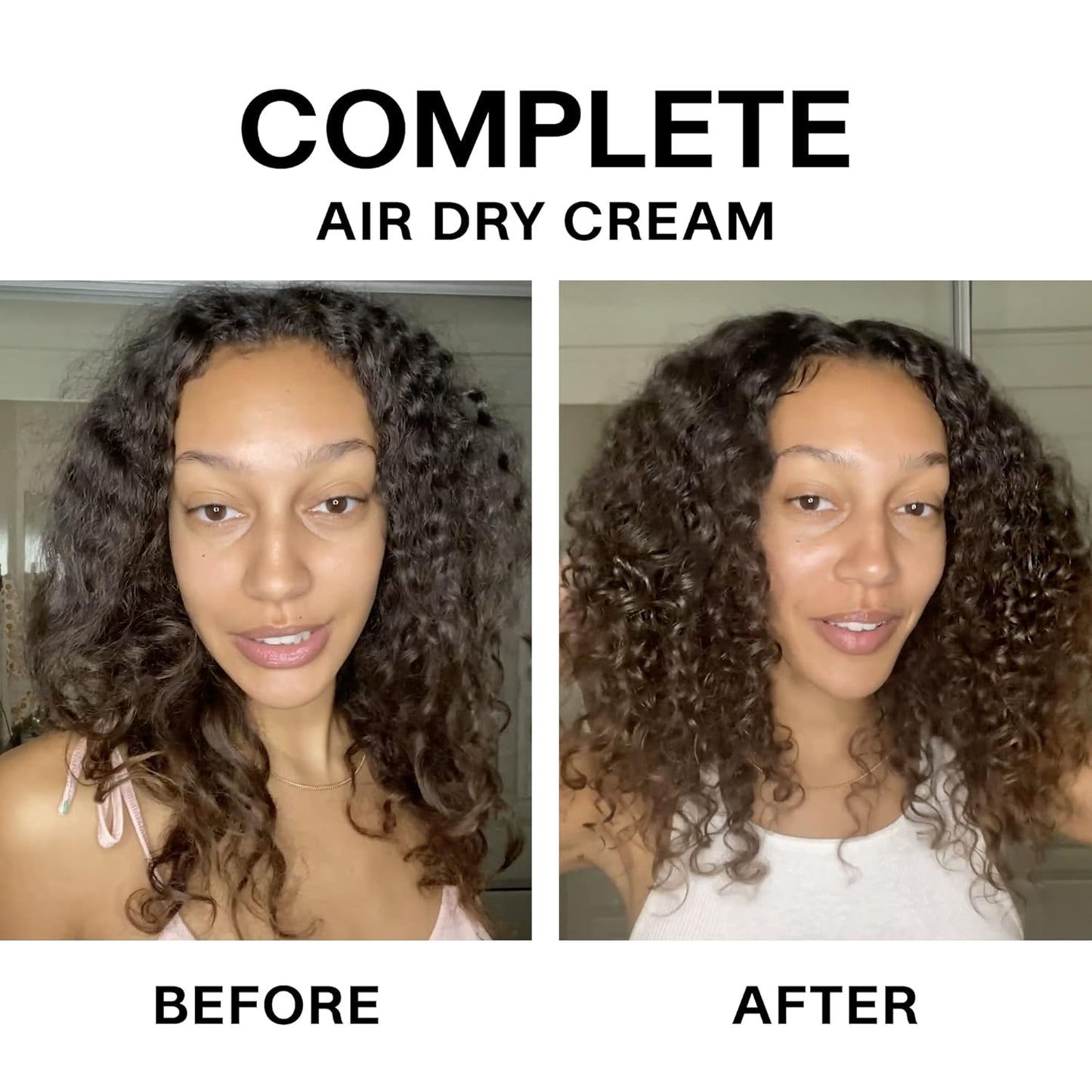 JVN No Heat Air Dry Cream - Hair Smoothing & Curl Enhancer, 5 Fl Oz | Silicone-Free, Natural Texture
