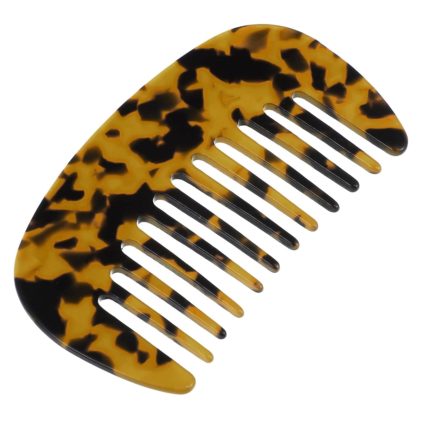 Wide Tooth Comb for Thick Curly Hair - Anti-Static Travel Comb | Emerald Green