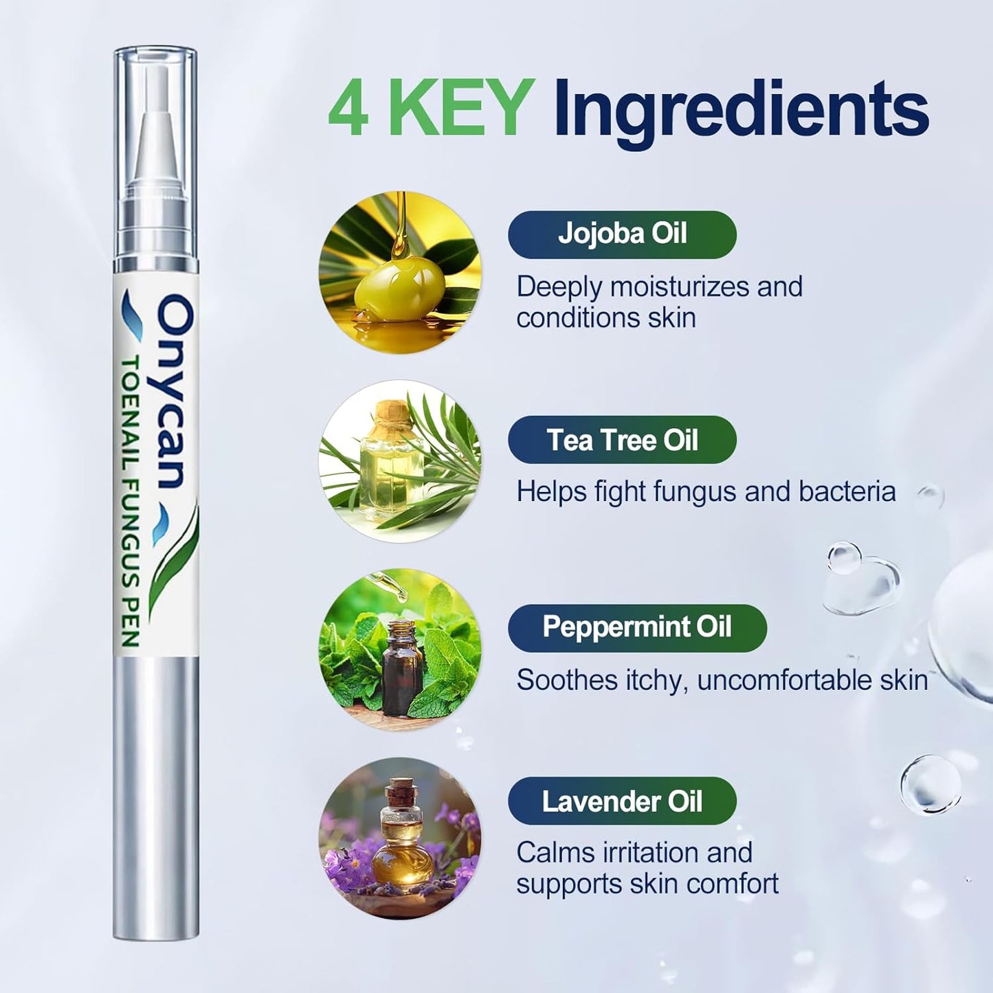 Toenail Fungus Treatment Pen - Extra Strength 25% Undecylenic Acid | Repair Discolored, Thick Nails - 5 Pens