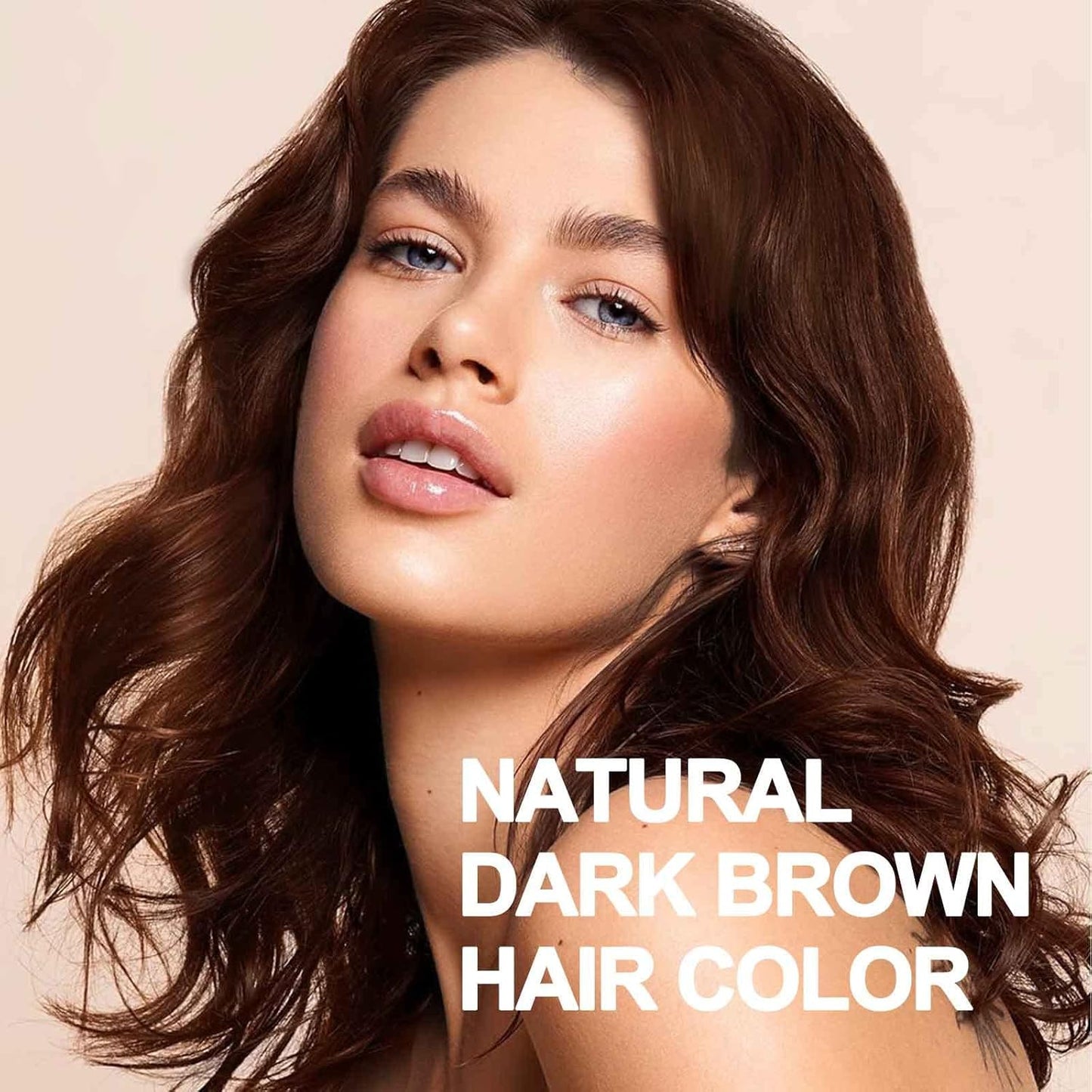 Dark Brown Hair Dye Shampoo - 3-in-1 Instant Color for Men & Women | 100% Gray Coverage, 16.9 Fl Oz