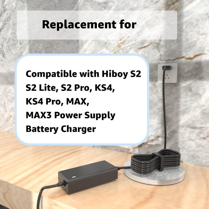 Norward 42V 2A for Hiboy S2 Pro Charger Compatible with Hiboy S2 Pro, S2 Lite, S2, KS4, KS4 Pro, NEX, NEX3, NEX5 Replacement Charger Power Supply