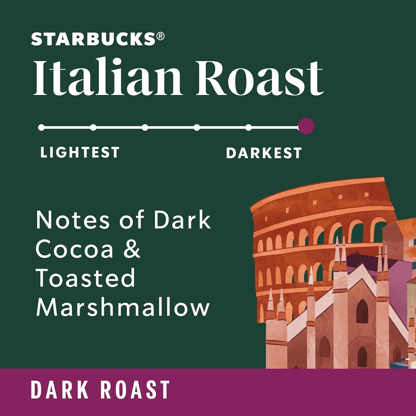 Starbucks Ground Coffee - Dark Roast Italian Blend | 100% Arabica, 18 oz Bag