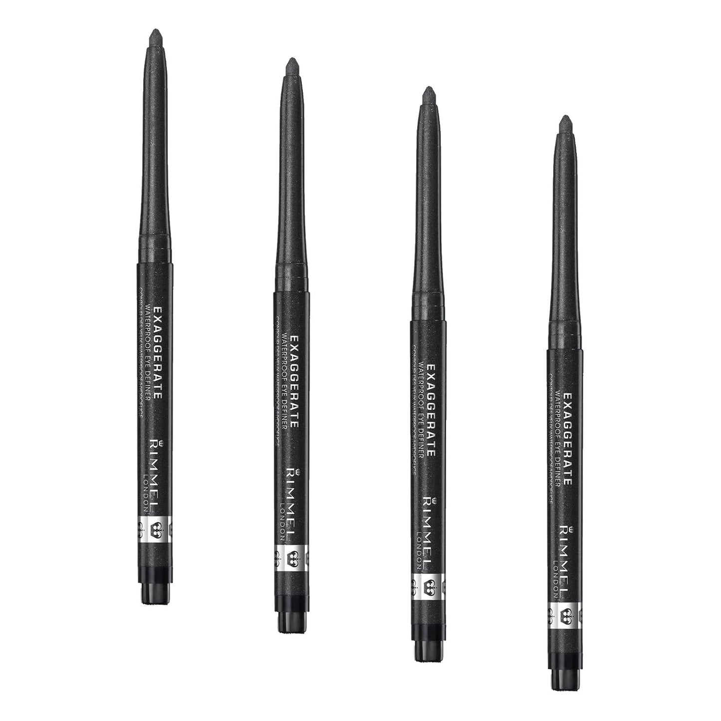 Rimmel London Exaggerate Waterproof Eyeliner - Highly Pigmented, Long-Wearing | Deep Ocean, 0.01oz