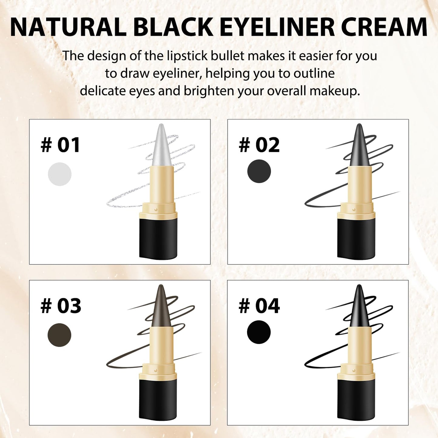 Nicgou Ayky Long Wear Gel Eyeliner (04# Black)