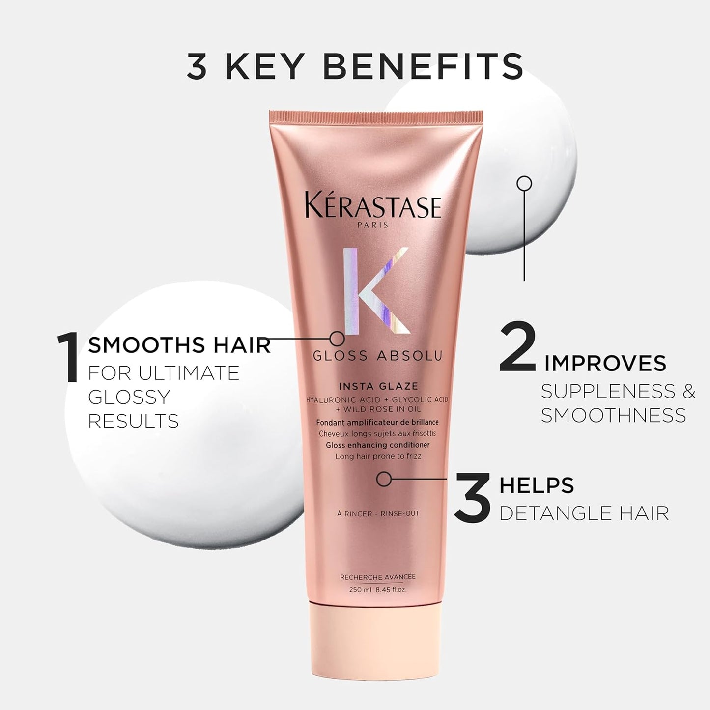 KÉRASTASE Gloss Absolu Mini Shampoo & Conditioner Set | Sulfate-Free Anti-Frizz Formula for Thick, Frizzy Hair