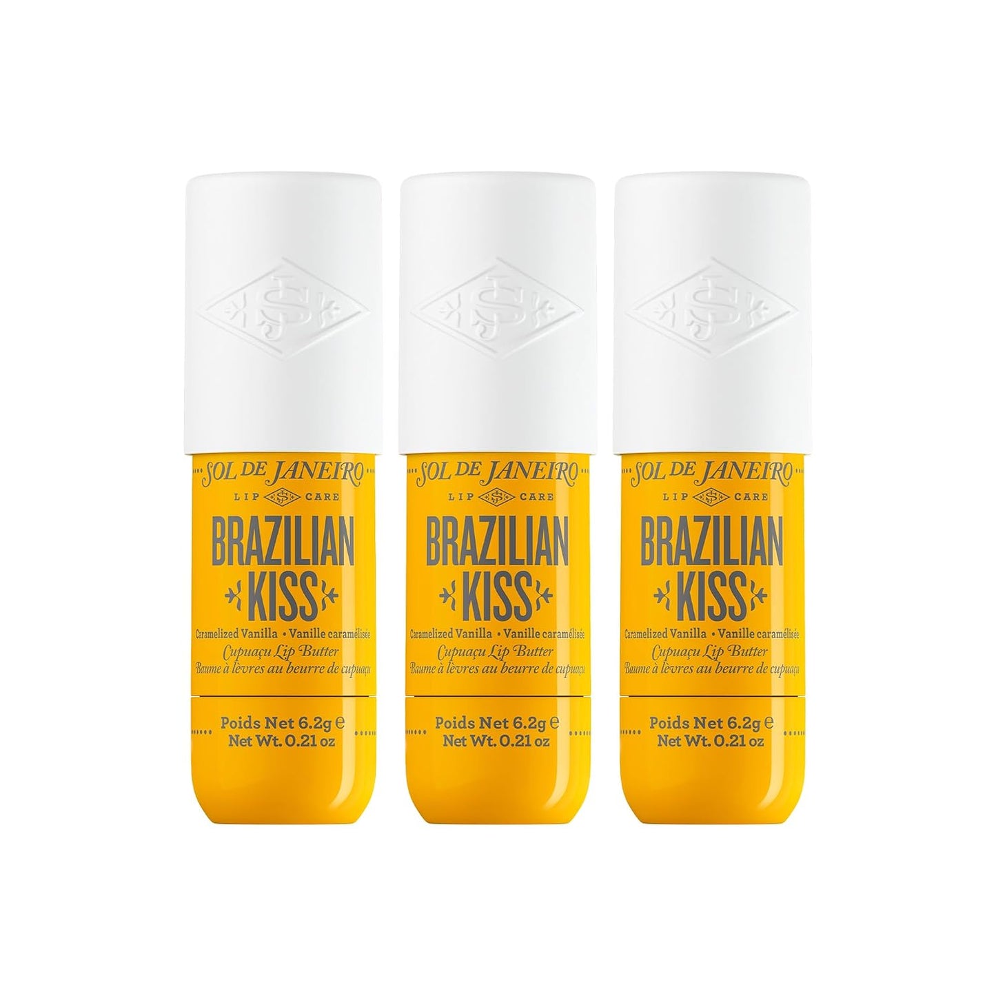 Brazilian Kiss Hydrating Lip Butter Balm - Vegan Vanilla Lip Balm for Soft, Moisturized Lips