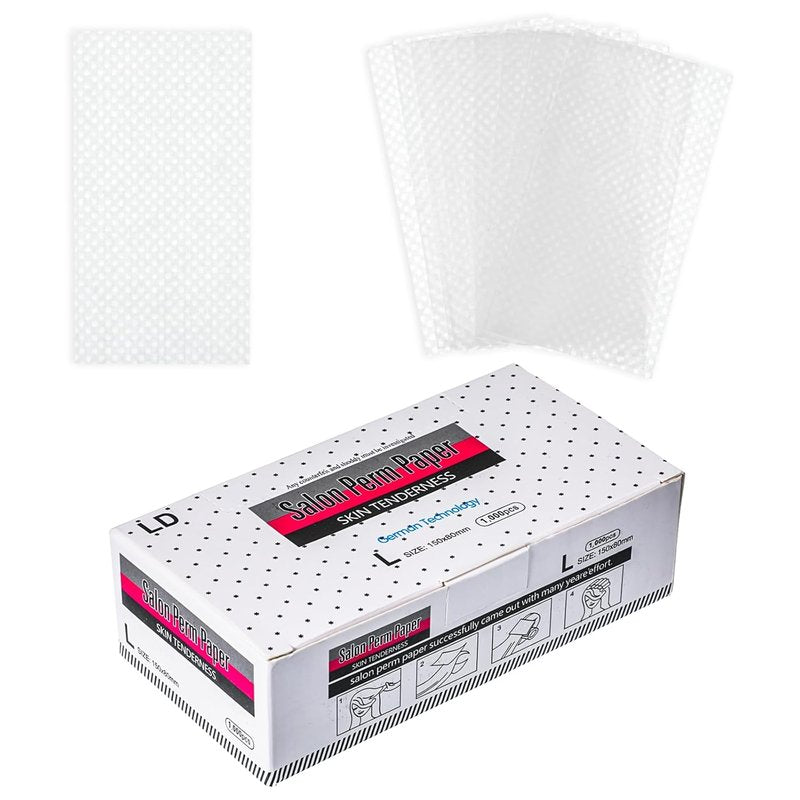 Breathable Hair Perm End Papers - 1000 Pcs High Temp Resistant Curling Paper | Disposable Salon Styling Tools