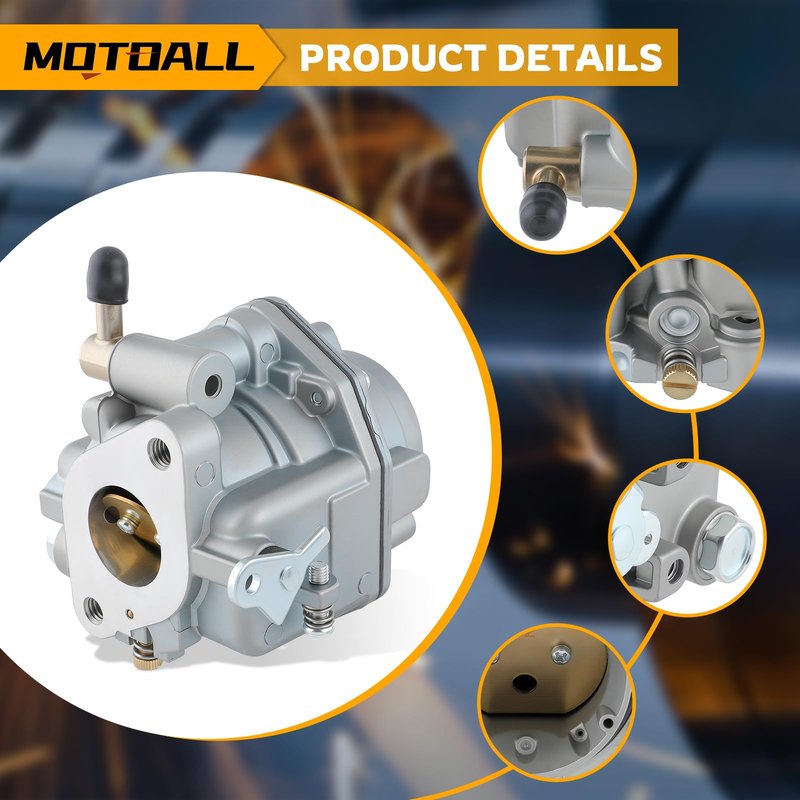 MOTOALL 146-0496 Carburetor with Fuel Pump oil filter Kit for ONAN NOS B48G B48M P216G P218G P220G 146-0414 146-0479