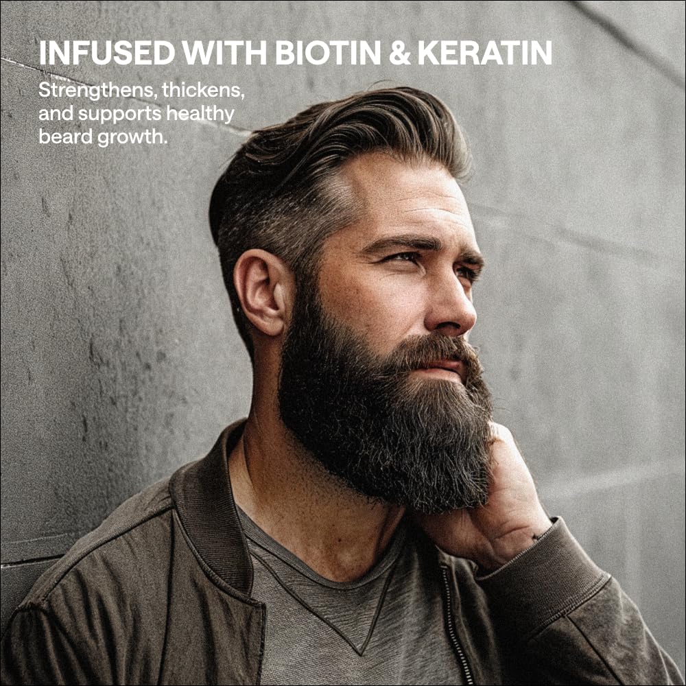 WONDER FAMILY Biotin Beard Balm for Men Care – Moustache & Beard Hair Growth, Shaper, Straightener, Filler & Softener Wax Butter Treatment, – For Growth, Grooming, Shaping – 2 Oz