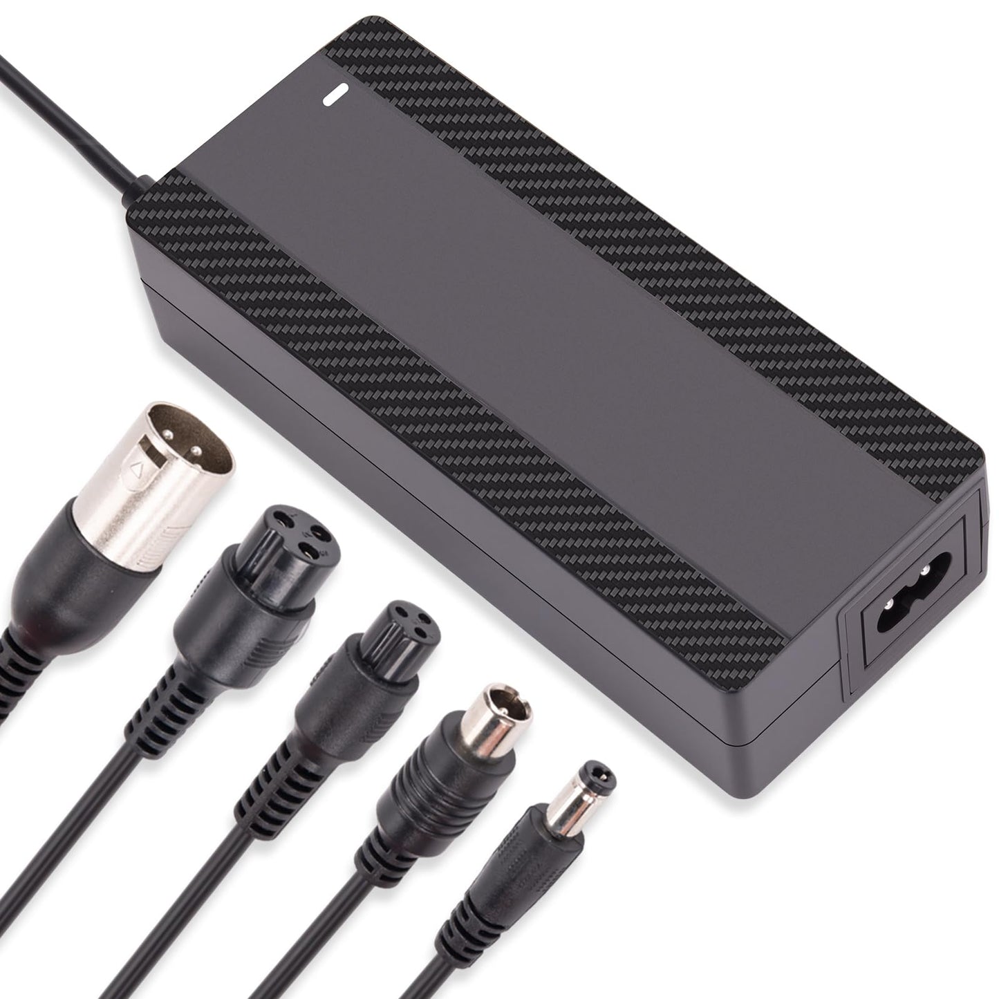 CraogeCoore 54.6V 1.6A Electric Scooter Charger for 48V Lithium Battery, 5-in-1 Plug Smart Ebike Charger Compatible with Jetson, Gotrax, Razor,Segway, Swagtron, Hiboy, Lectric XP and More
