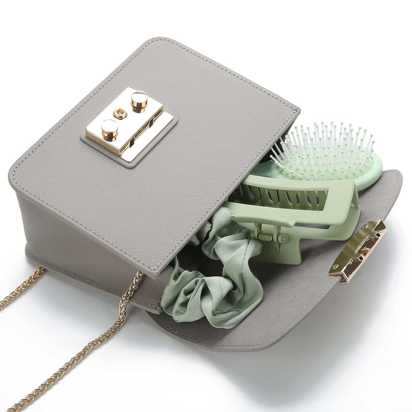 Bridesmaid Proposal Gifts - Mini Travel Detangling Brush Set | 2PCS Sage Green for Wedding Party Favors