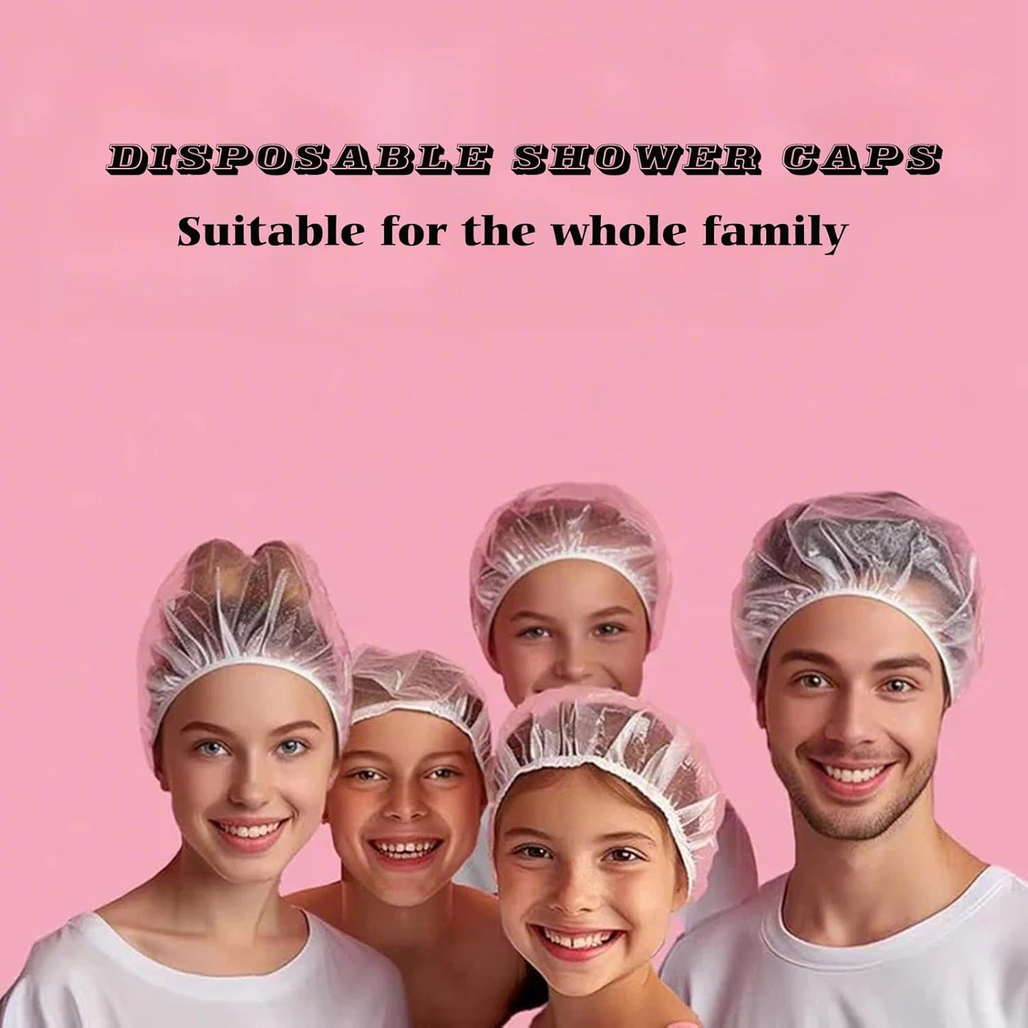 Disposable Shower Caps - 200PCS Thick Waterproof Hair Caps for Men & Women | Reusable Travel Essentials for Spa & Home Use