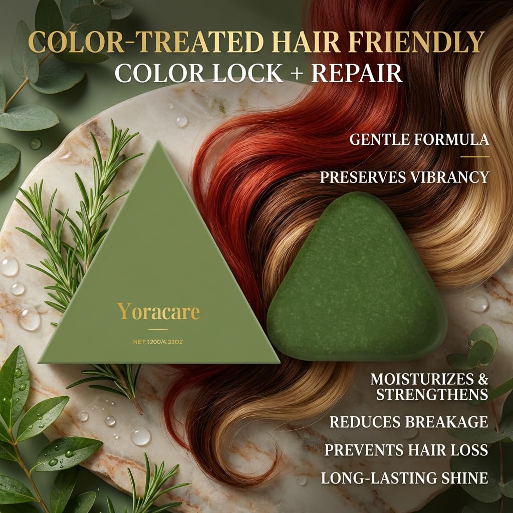 yoracare Korean Scalp Revival Bar, Rosemary Strengthening Shampoo Bar, Shampoo Nourishing Repair Damaged Hair, Moisturizing Scalp Care Natural Bar, Hydrating & Scalp-Friendly Herbal Care (2)