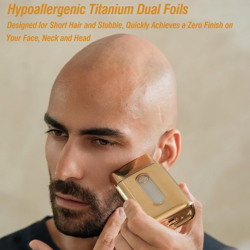 Electric Foil Shavers for Men Face Bald Head Waterproof Wet and Dry - Electric Razor USB-C Rechargeable - Close and Smooth Shaving for Stubble