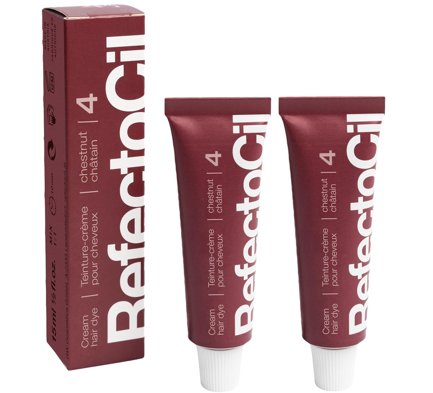 RefectoCil Cream Hair Dye 2-Pack | Long-Lasting Professional Hair Tint for Vibrant Color