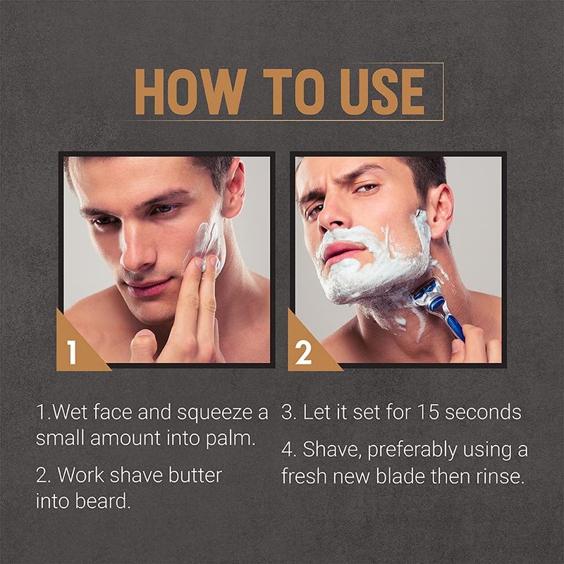 Woody's Shaving Essentials, Shave Butter - Ultra-Smooth Shaving Cream for Men, Moisturizing Beard Butter, Sensitive Skin & Reduced Irritation, 6 Fl Oz