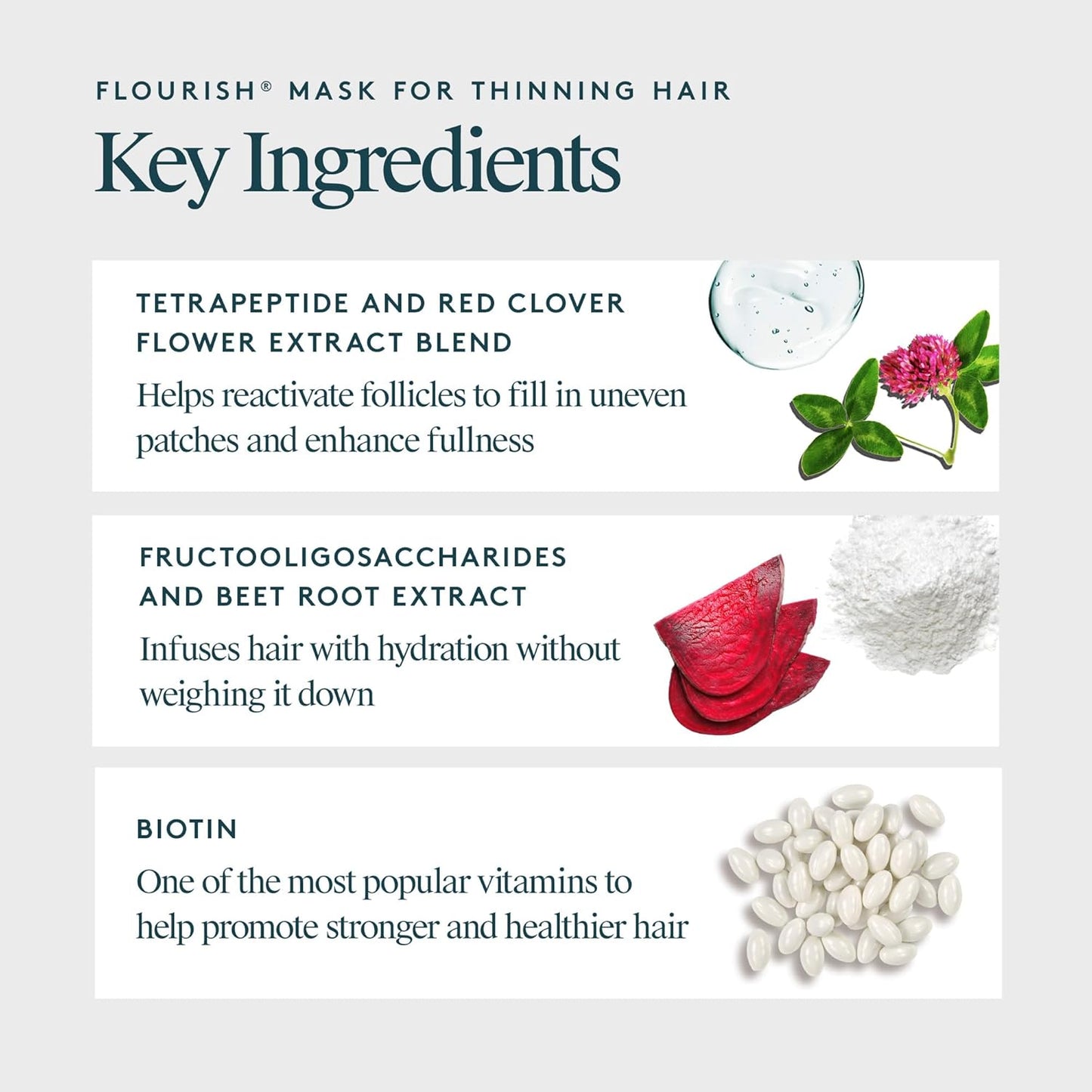 Virtue Flourish Hair Mask for Thinning Hair - 5 oz Nourishing Treatment