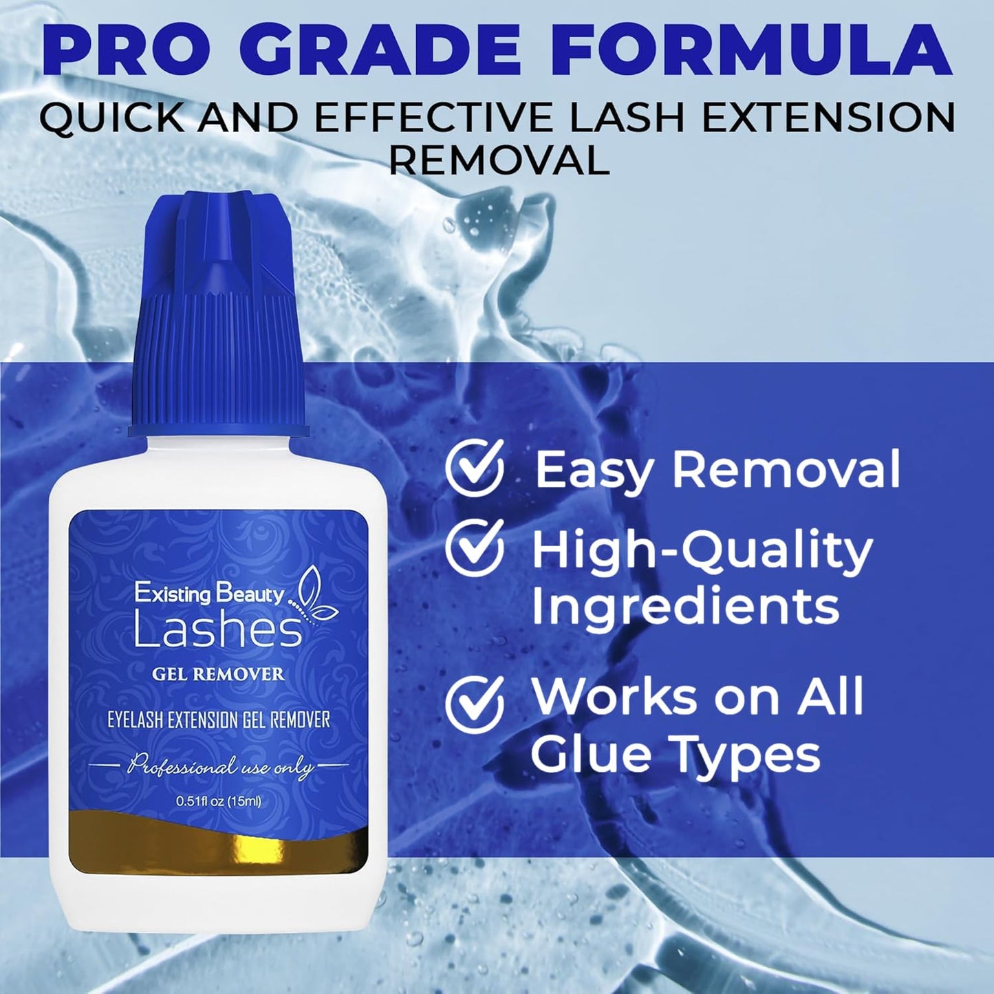 Eyelash Extension Remover - GBL Free Glue Dissolver for Lash Extensions | 15 ml