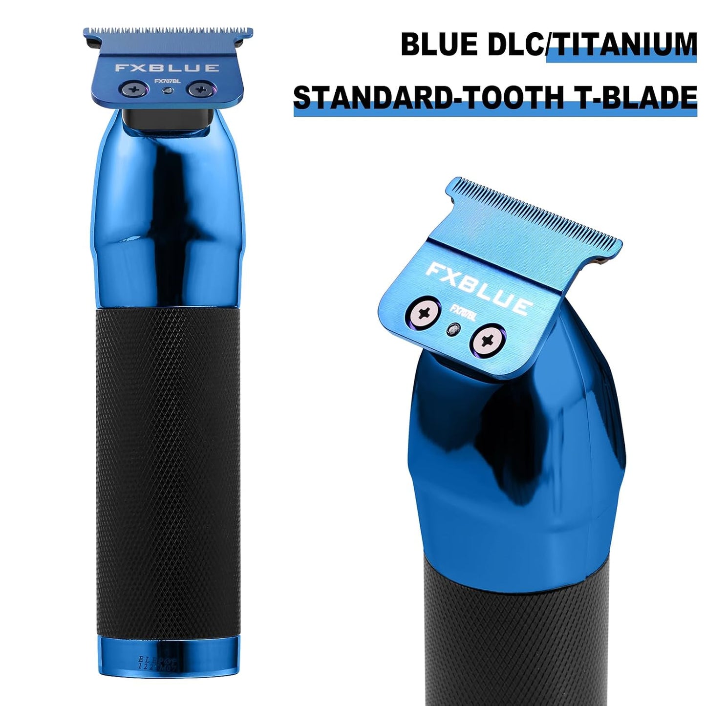 FX707BL Replacement Blades - Zero-Gapped Compatible Blades for FX787 & FX726 Trimmers | Blue