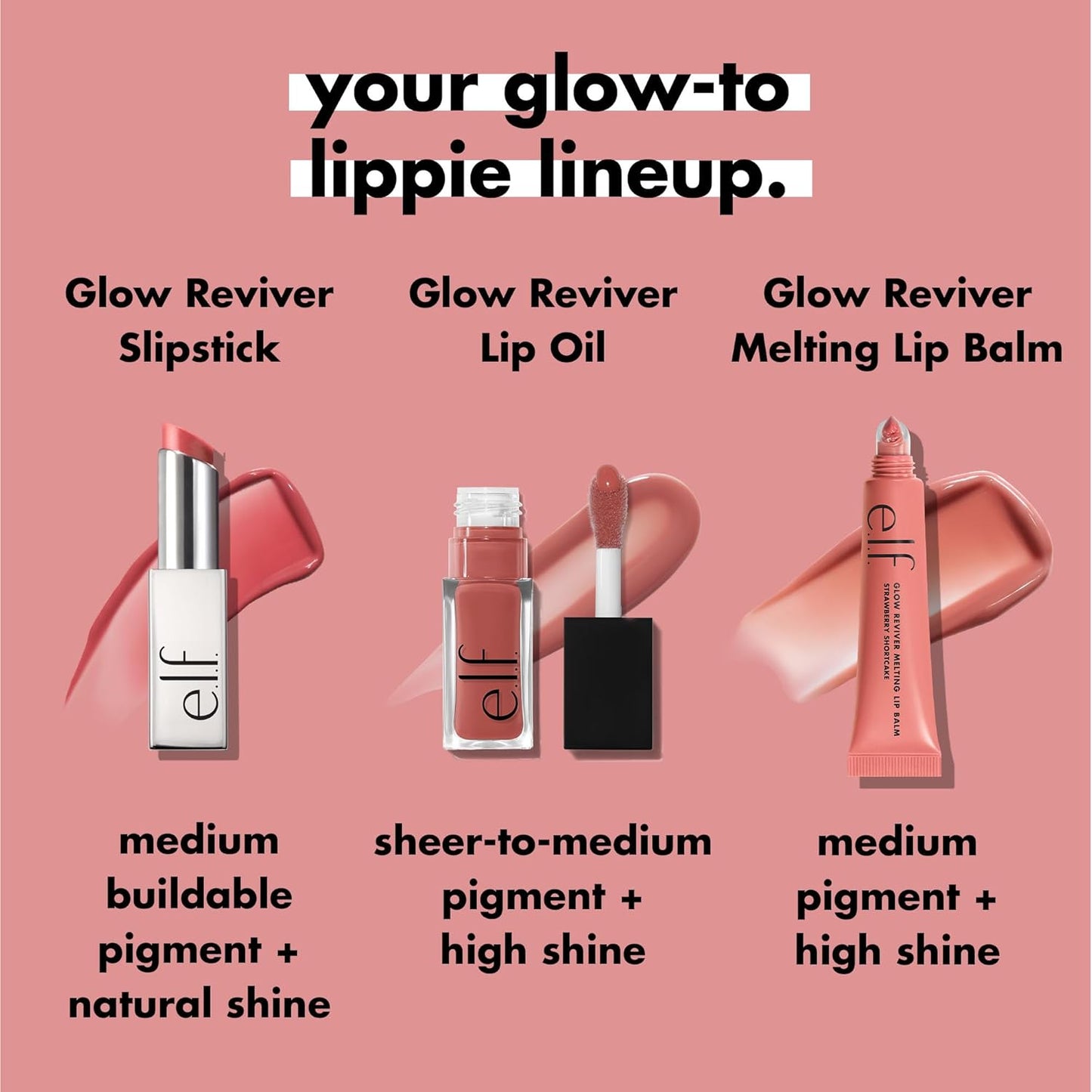 e.l.f. Glow Reviver Slipstick - Tinted Lip Oil for Hydration & Soft Shine | Vegan, Mauve Mentality