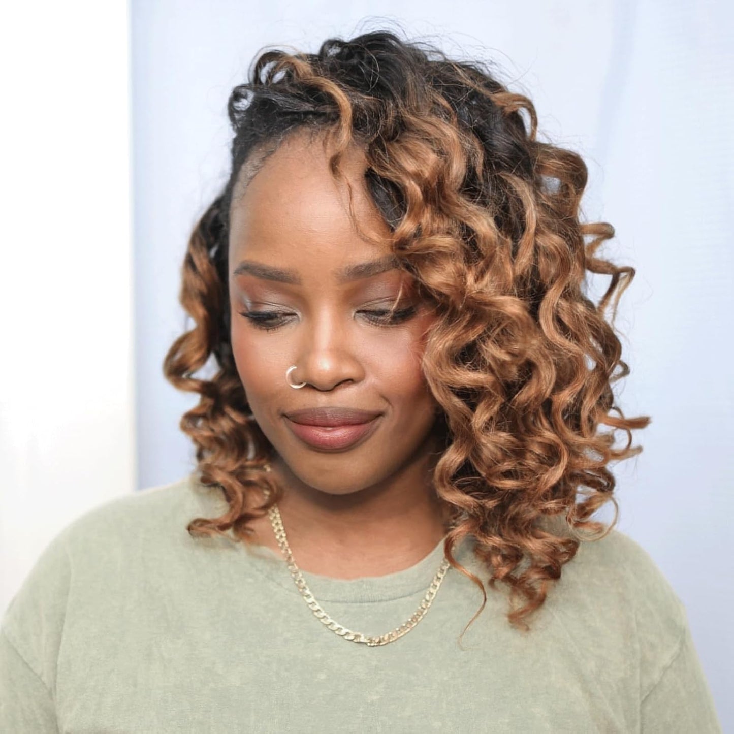 ToyoTress Ocean Wave Crochet Hair - 10 Inch Invisible Knotless Deep Curly Braiding Hair | Natural Color, 250G