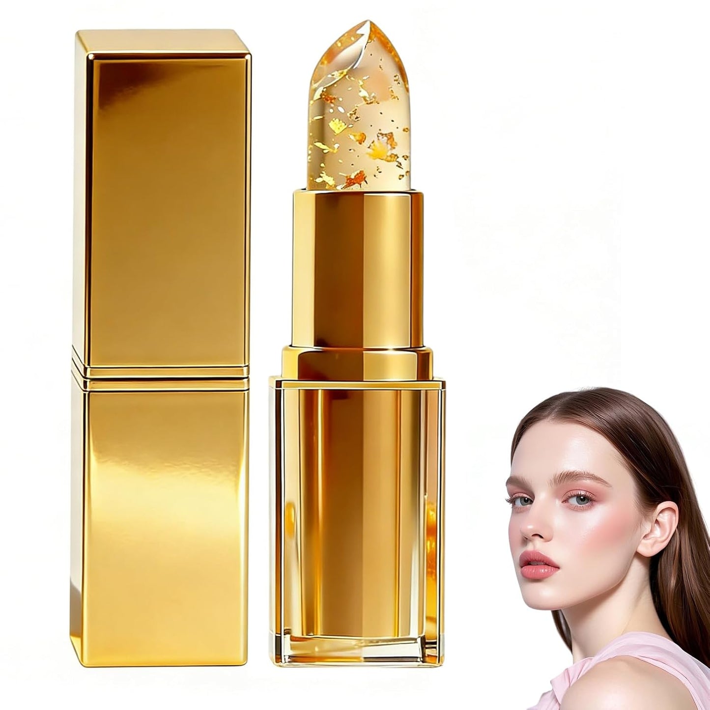 True Tone pH Adjusting Lipstick - Color-Changing Clear Lip Gloss for All Skin Tones | Long-Lasting Hydration (1pc)