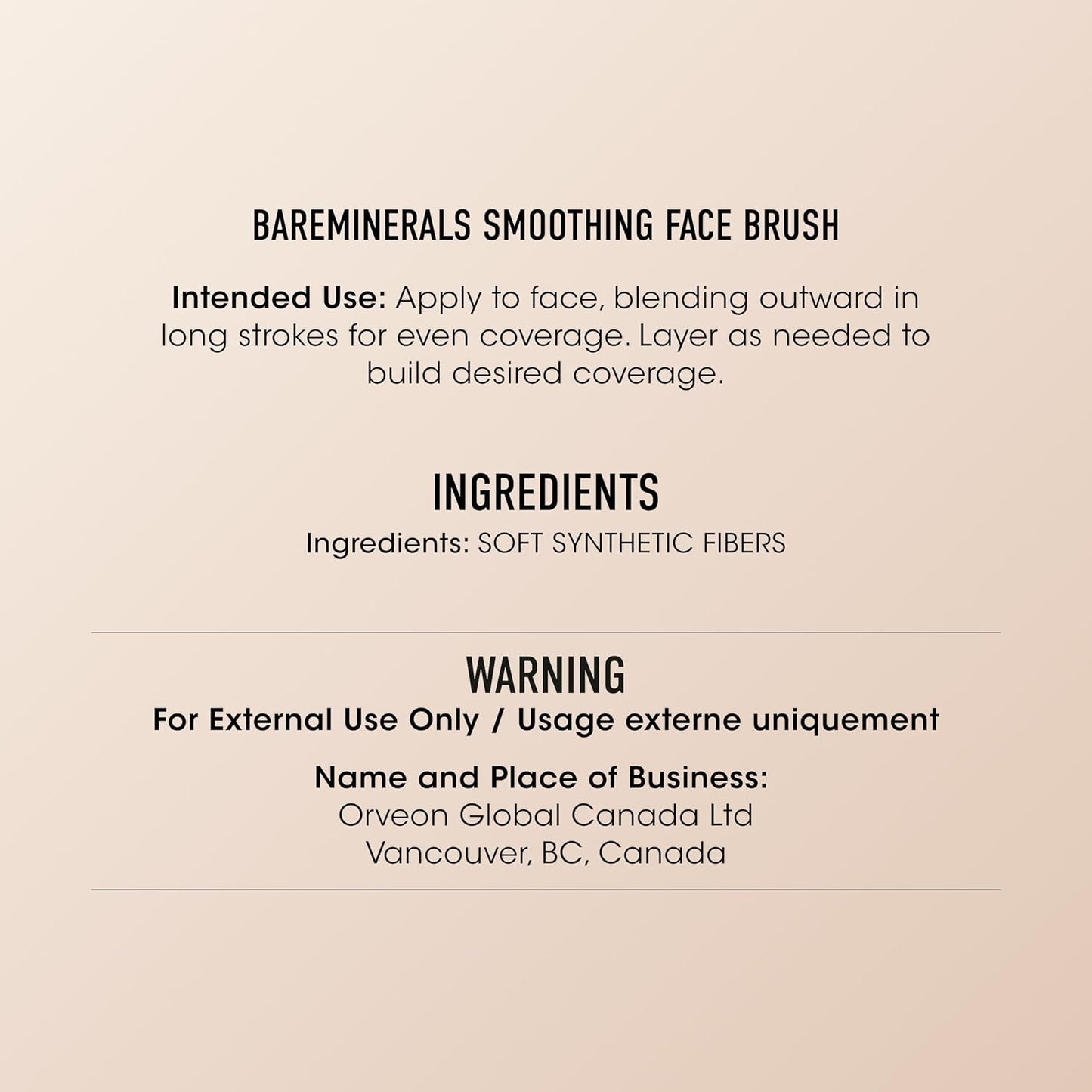bareMinerals Smoothing Face Brush - Vegan & Cruelty-Free Makeup Tool | 1.6 Ounce