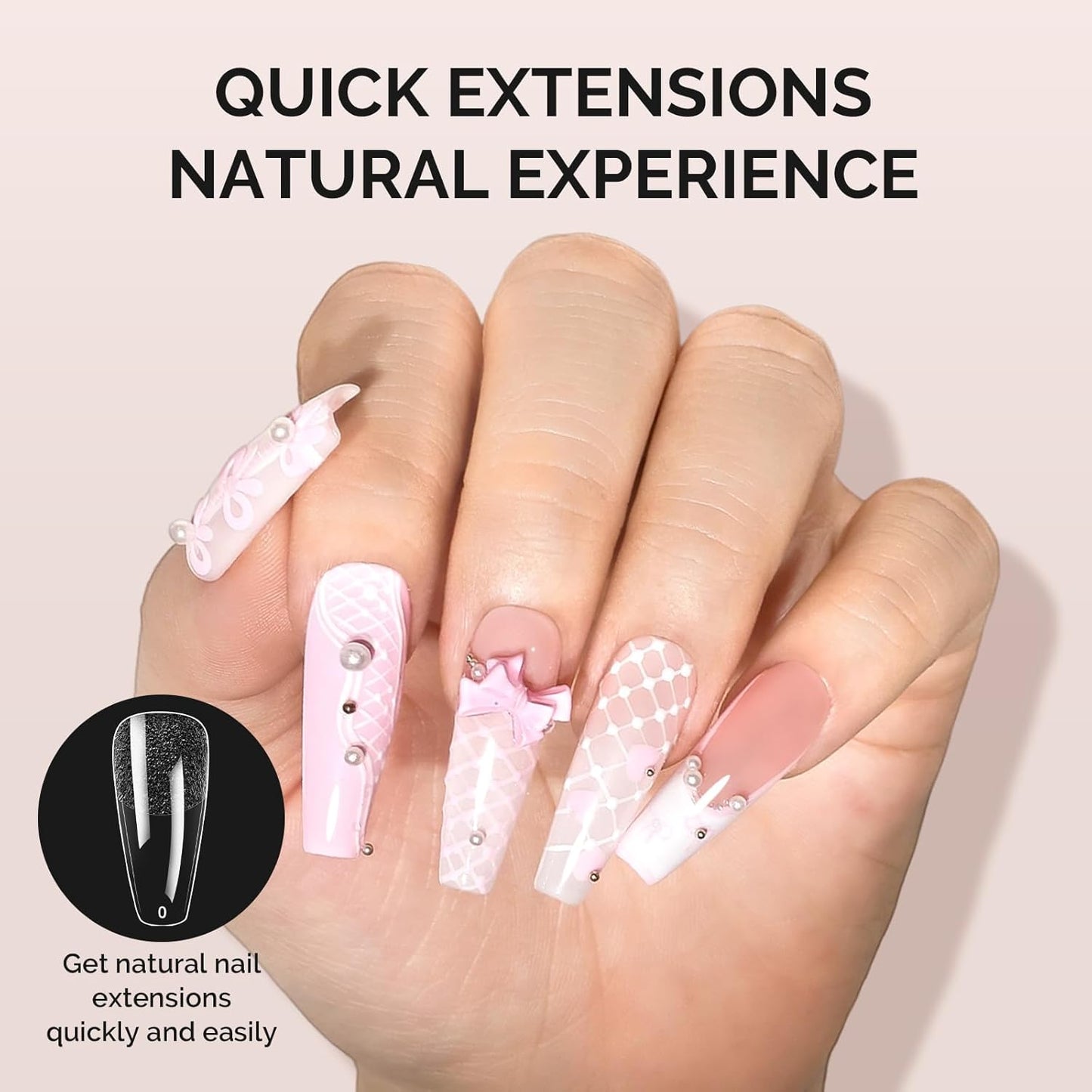 Long Coffin X Nail Tips - 600 Pcs Clear Acrylic Half Matte Press-On Nails | DIY & Salon Use, Pre-Shaped for Lasting Manicure