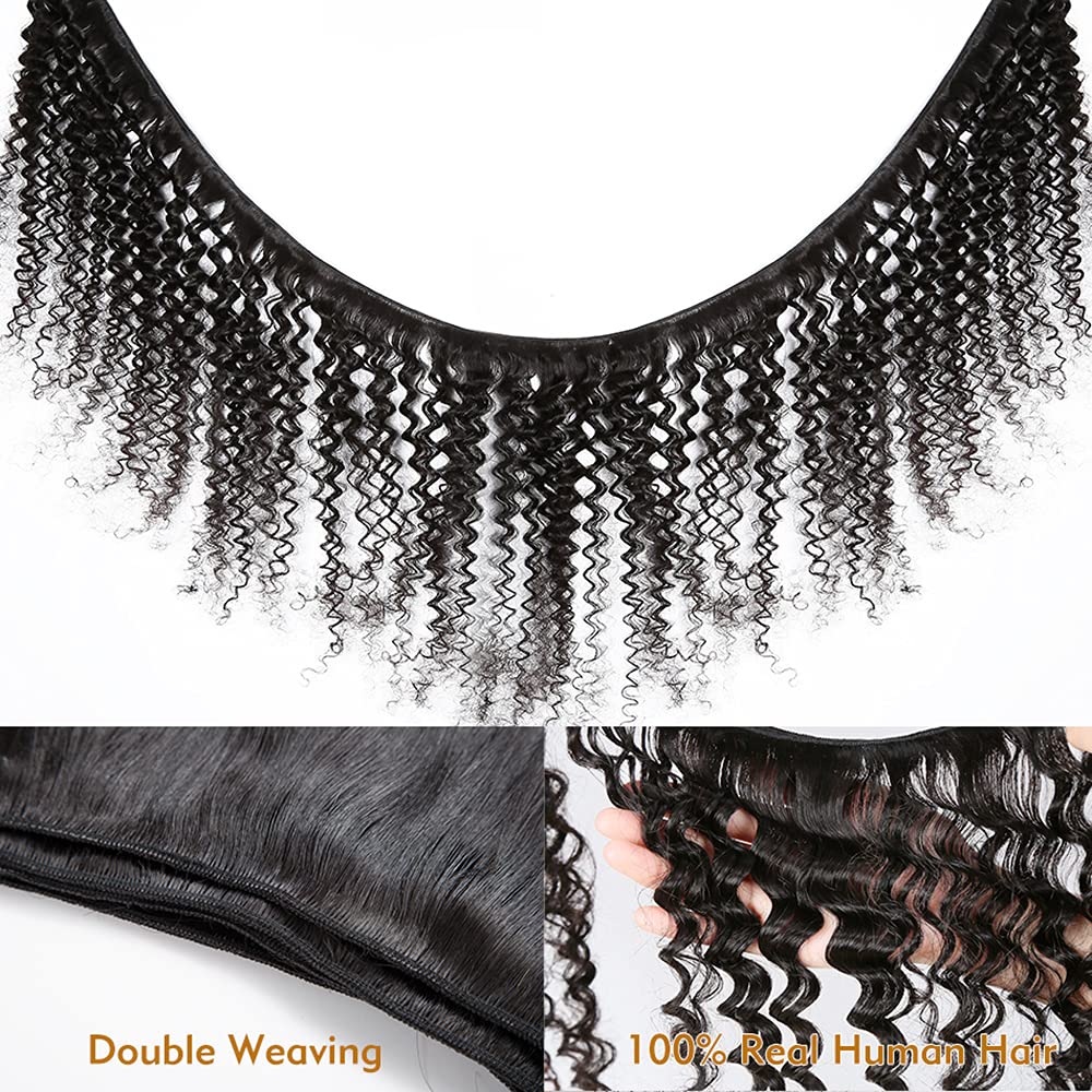 Water Wave Bundles Human Hair 26 28 30 Inch #1B Wet and Wavy Bundles Human Hair Unprocessed Virgin Hair 3 Bundle/pack