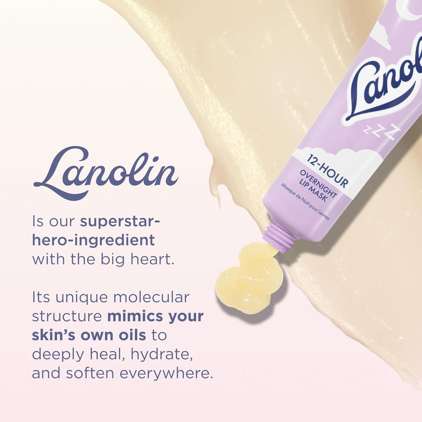 Lanolips Overnight Lip Mask & Golden Dry Skin Salve Duo | Deep Hydration & Repair - 0.52 oz & 25 g