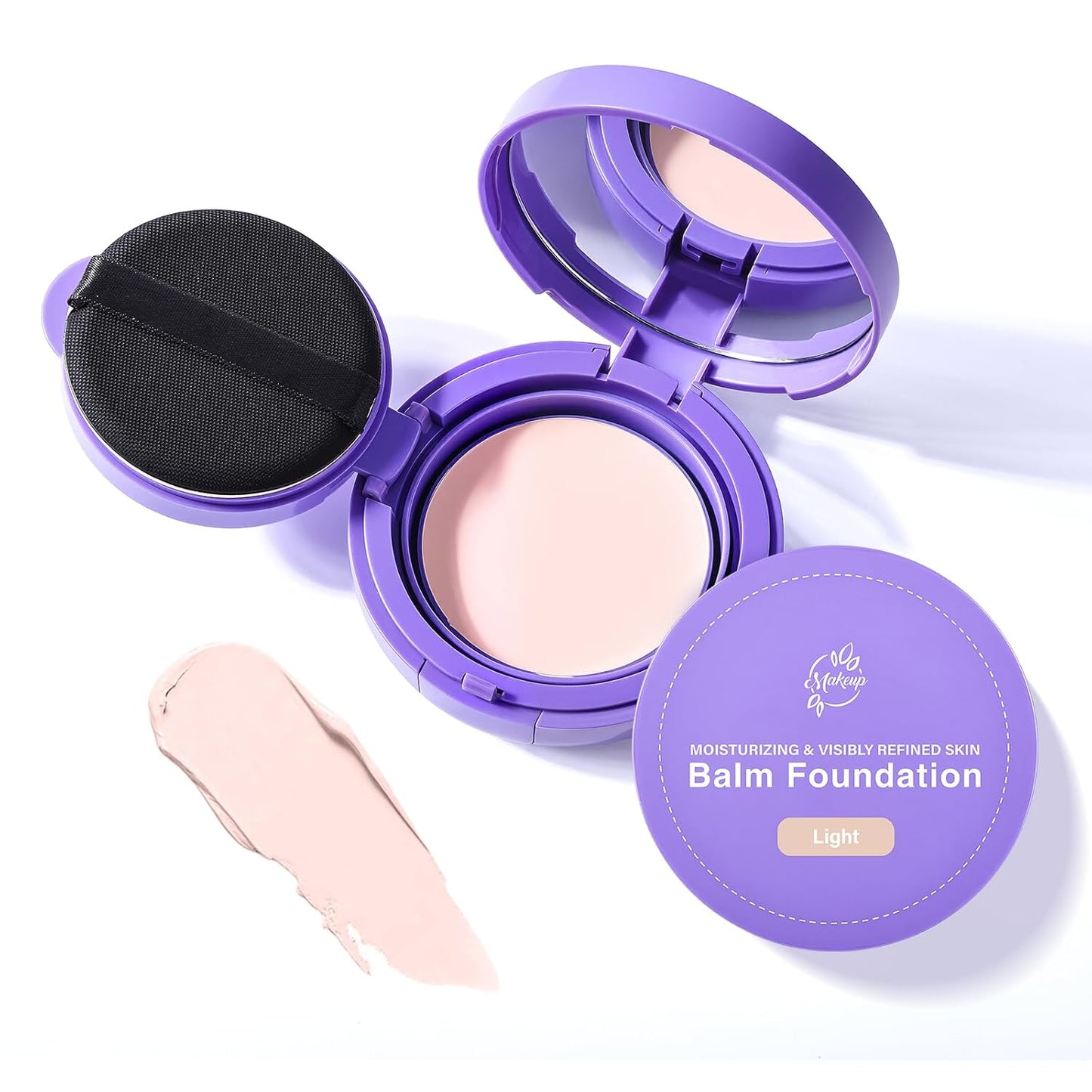 Bounce Balm Foundation - Age-Defying Hydrating Formula for Mature Skin | Buildable Coverage, Blurs Fine Lines, Satin Finish (Light)