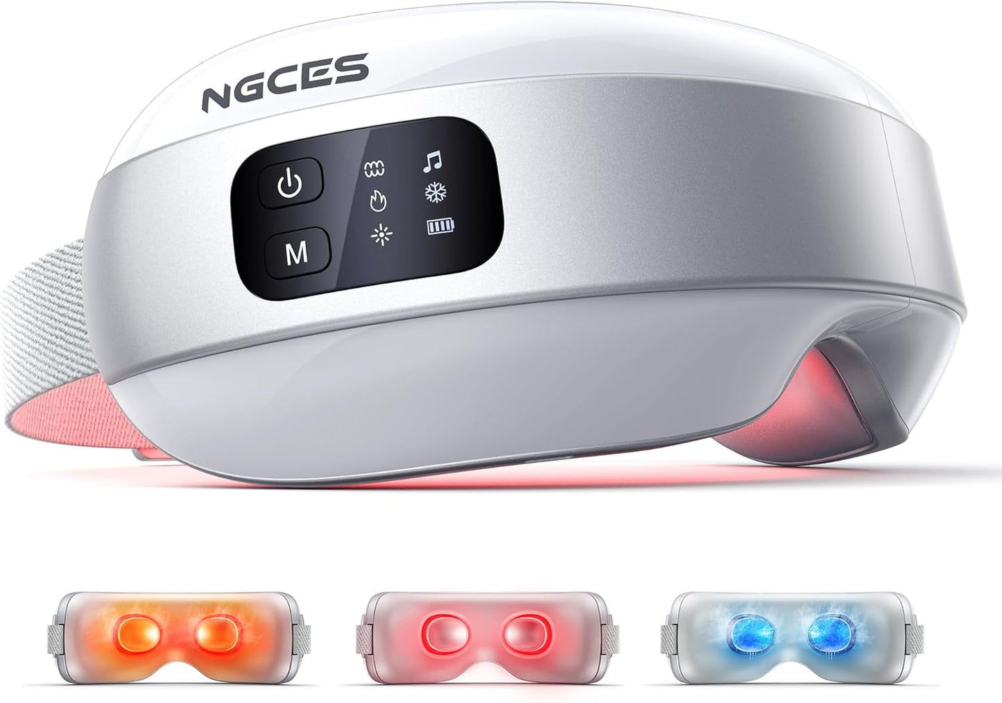 Eye Massager - Heated & Cooling Smart Sleep Mask | 4 Modes for Eye Strain Relief, Portable Travel Spa Gift for Men & Women