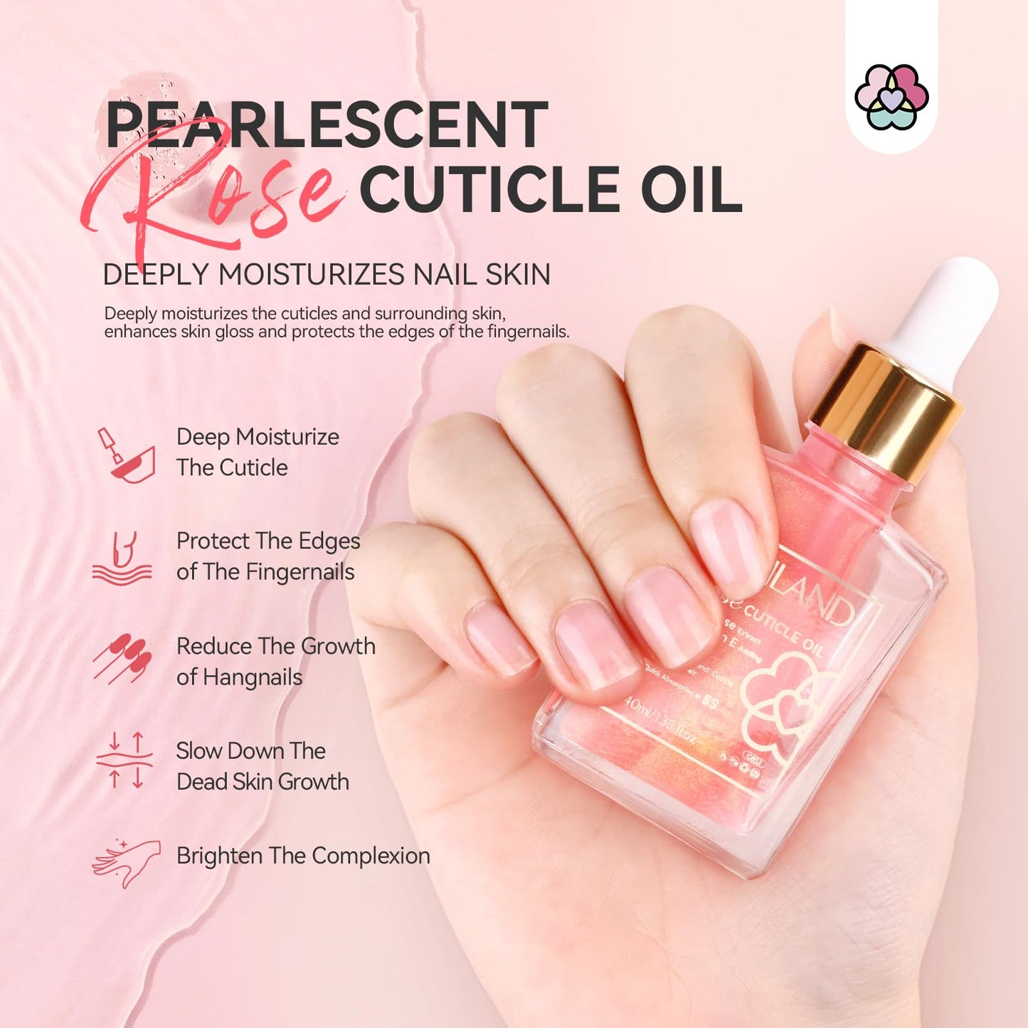 SAVILAND Cuticle Oil Vitamin E: 40ml Rosehip Nail Growth Oil Jojoba Mineral Nail Oil Plant-based Cuticle Oil For Nails Ultra Nourishing Repairing