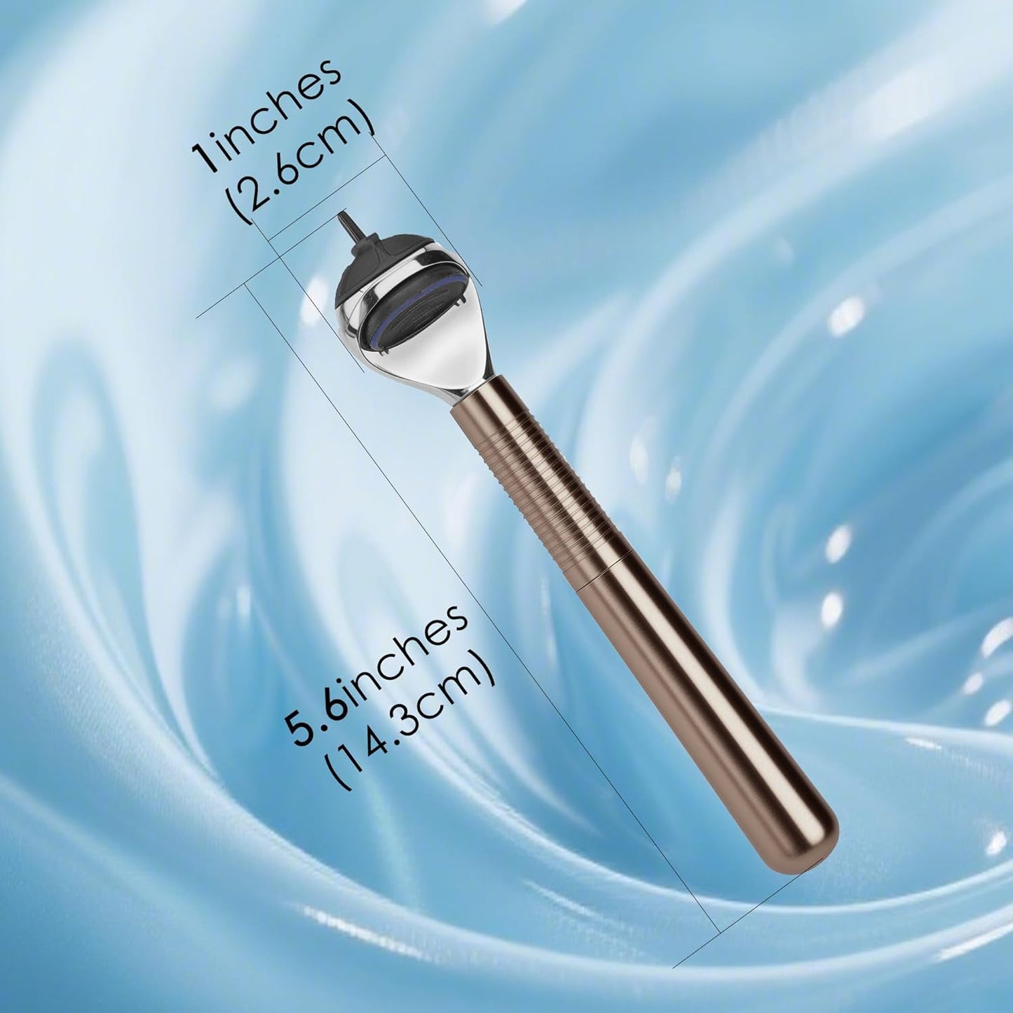 Men's Metal Razor Handle Replacement - Compatible with Gillette Fusion 5 & Proglide | Grey