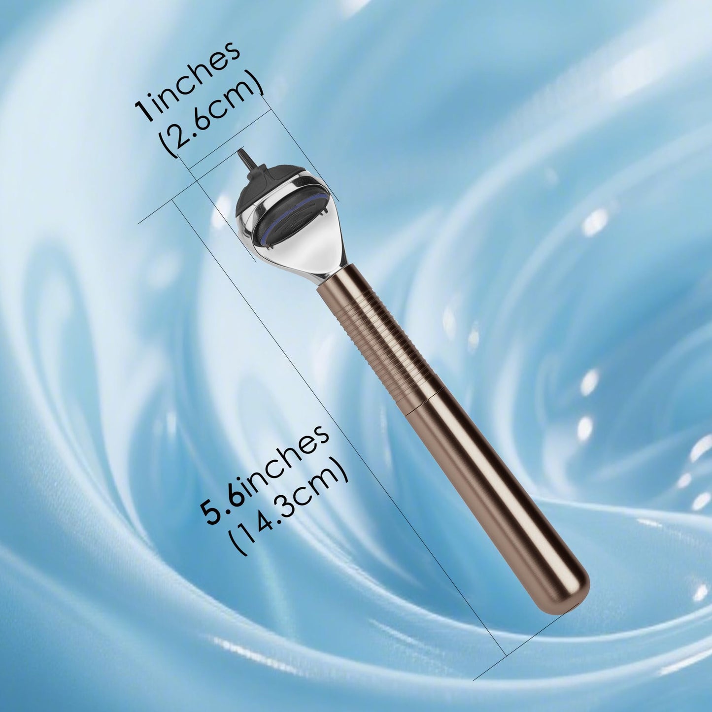 TOCCOOL Metal Razor Handle Replacement, Men's Shaving Razor Handle, Shaver Handle Compatible with Gillette Fusion 5 Power & Proglide Shield Blade Refill (Grey)