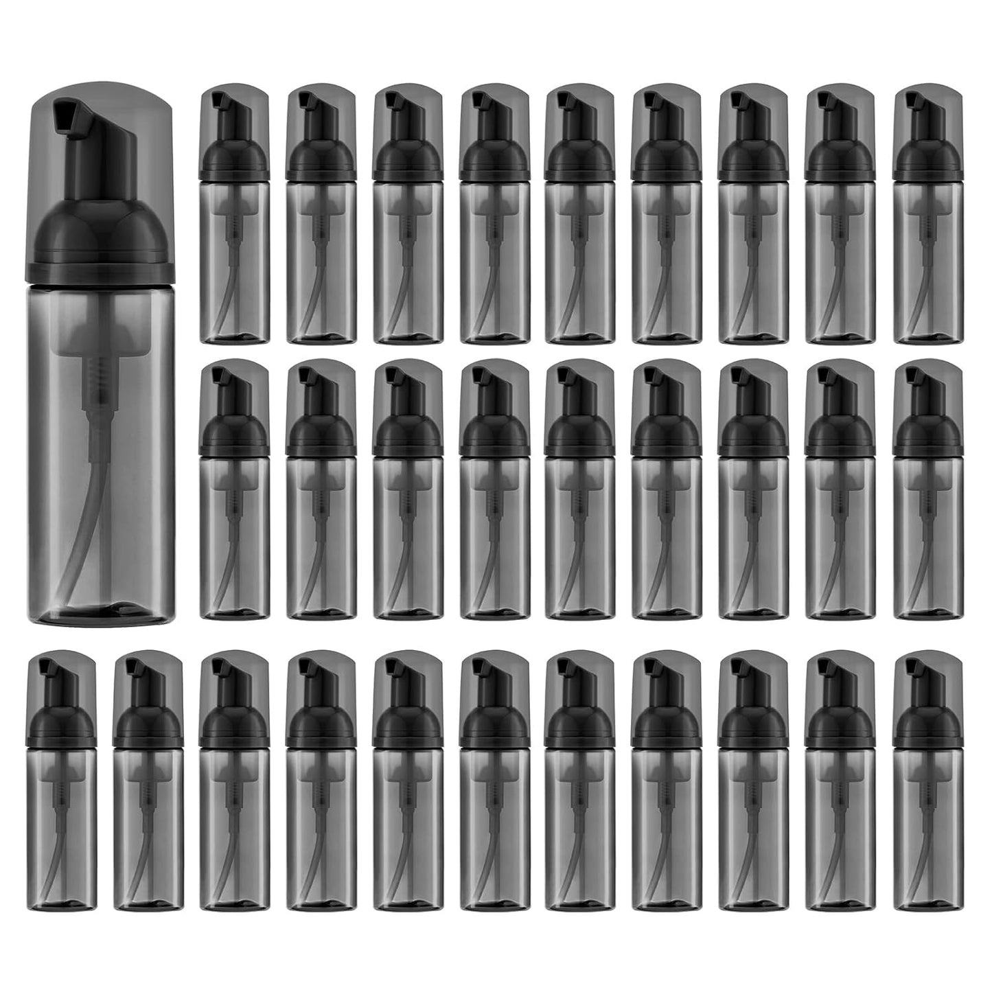 Foam Pump Bottle - Empty Travel Size Dispenser for Soap & Shampoo | Pink, 60ml, 3-Pack