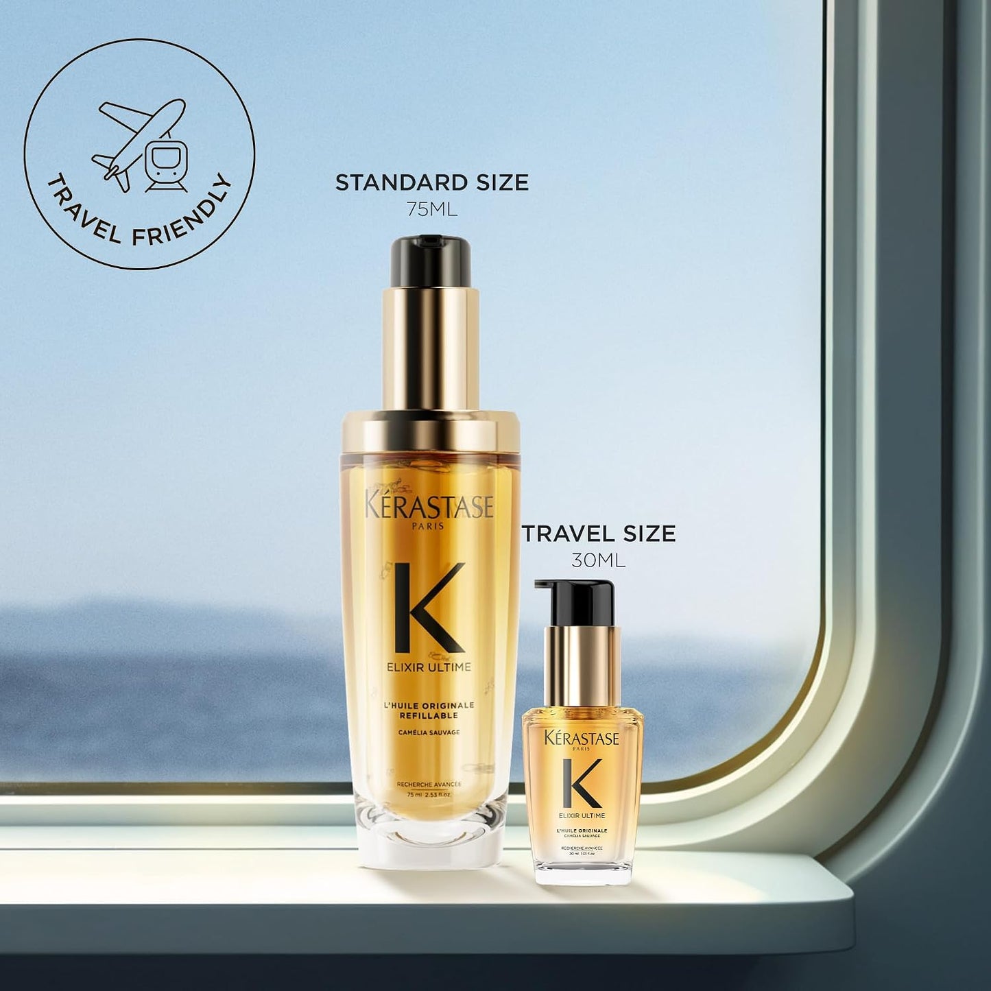 Kerastase Elixir Ultime Hair Oil - Hydrating Frizz Control & Shine Enhancer | Nourishing Wild Camellia Extract