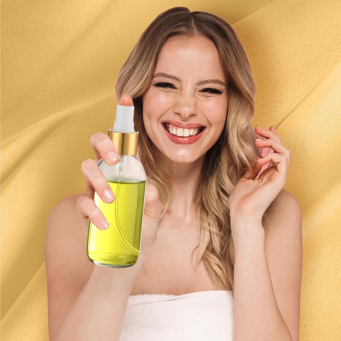 36 Pcs Glass Spray Bottles - 4oz Fine Mist Refillable Containers for Hair, Travel, Plants | Includes 6 Labels & Funnels