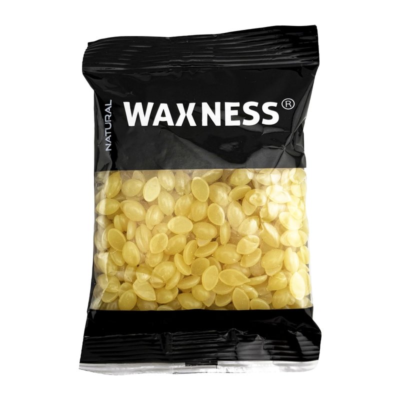 Waxness Film Hard Wax Beads Natural 3.5 oz (100 g) – Stripless Hard Wax Sample Size – Made in Italy