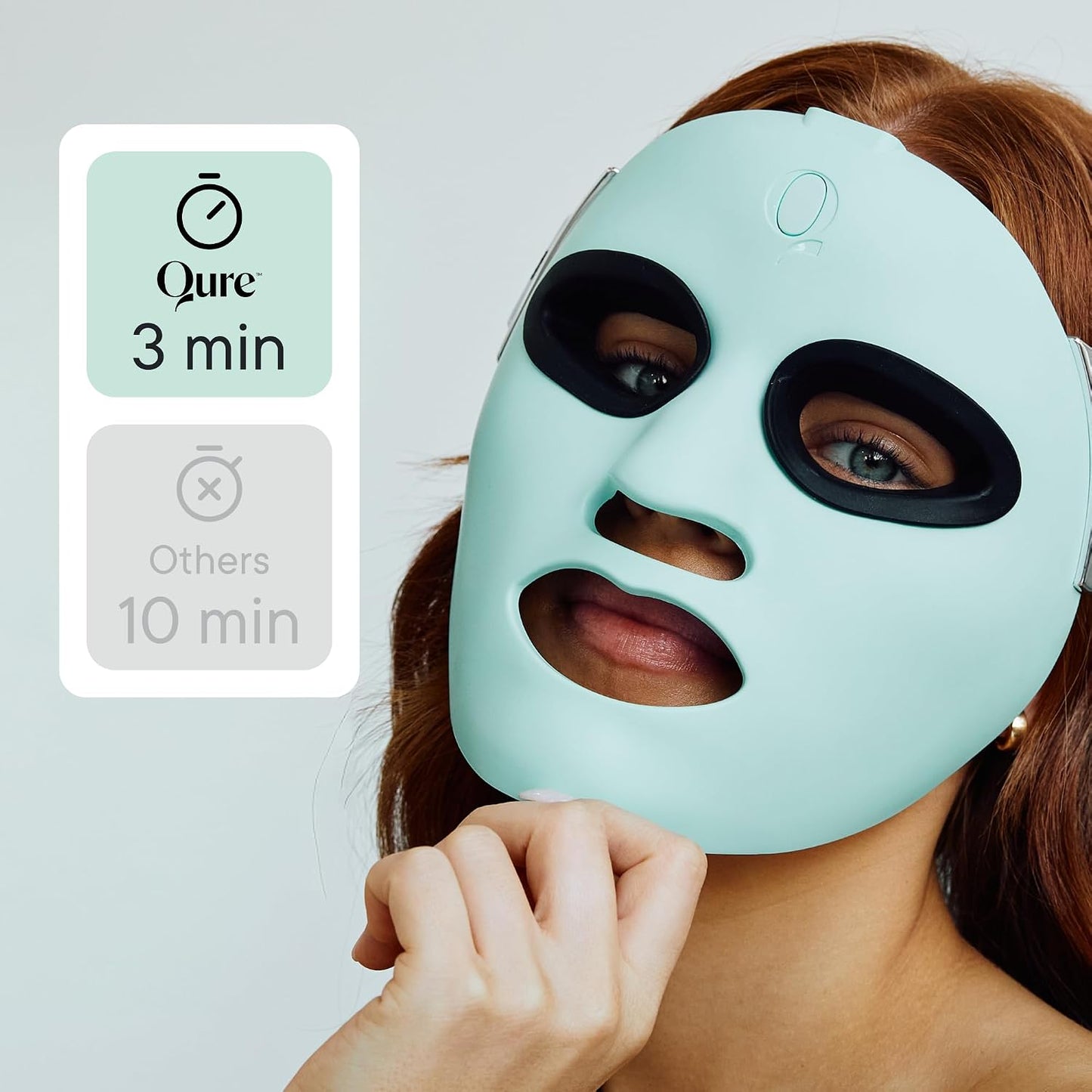 LED Light Therapy Mask for Face - FDA Cleared Wrinkle & Acne Treatment | 3 Modes, 5 Areas, 5 Lights