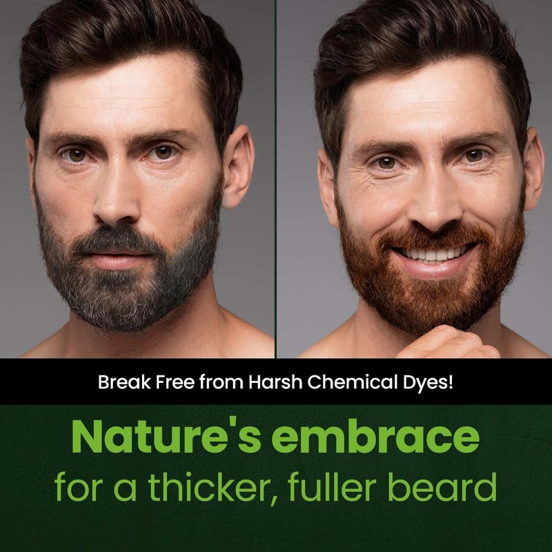 Mustache & Beard Dye - Soft Black | PPD-Free, Vegan, Gentle Formula for Sensitive Skin