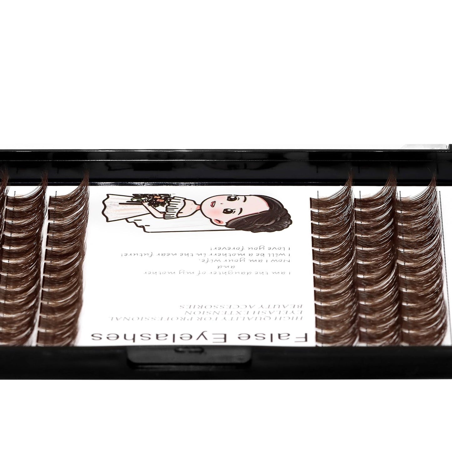 Bodermincer Black/Brown Color Natural Lash Clusters 84pcs Wispy Eyelash Clusters Eyelash Extensions D Curl Individual Lashes Natural Look Lashes with Thin Lash Band (Brown-10mm)