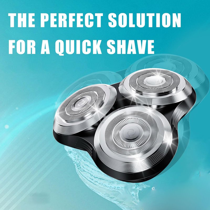 New Upgrade SH90 Replacement Shaver Heads Compatible with Philips Norelco Series 9000 (S9000) Shavers Replacement Heads (SILVER(3pcs))