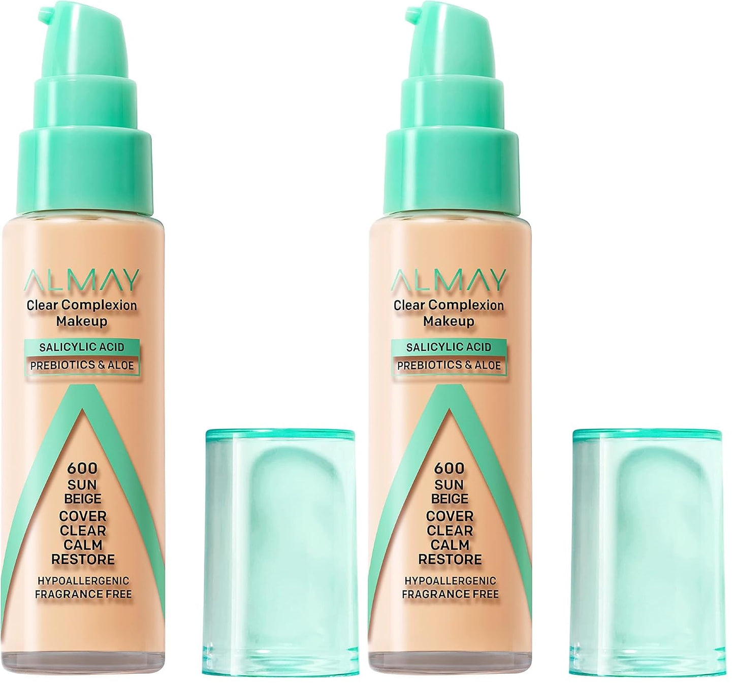 Almay Clear Complexion Foundation - Oil-Free Makeup for Acne-Prone Skin | Buildable Coverage, Soft-Matte Finish, 1 fl oz