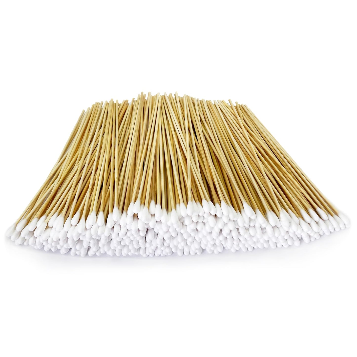 Garrelett 500 Count 6-Inch Long Cotton Swabs for Cleaning with Wooden Stick
