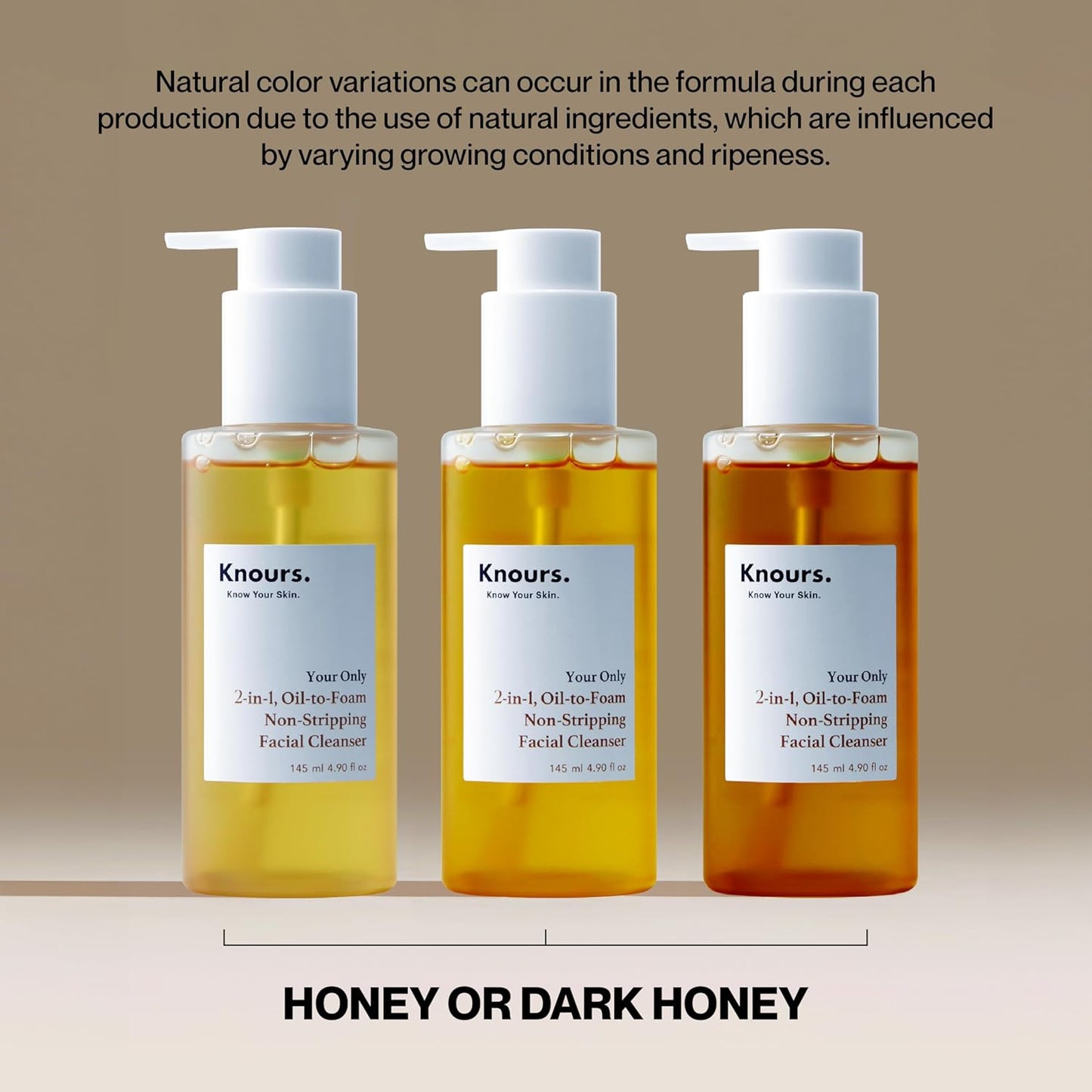 Korean 2-in-1 Makeup Remover - Oil-to-Foam Cleanser with Jojoba & Honey | Non-Drying | 145ml/4.97oz