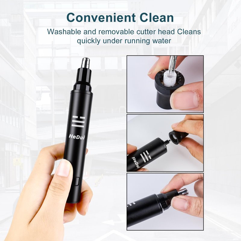 10 Pack Nose Hair Trimmer for Men & Women Professional Painless Eyebrow Facial Hair Trimmer for Male and Female Travel Ear and Nose Hair Clipper USB Rechargeable Trimmers with Digital Display